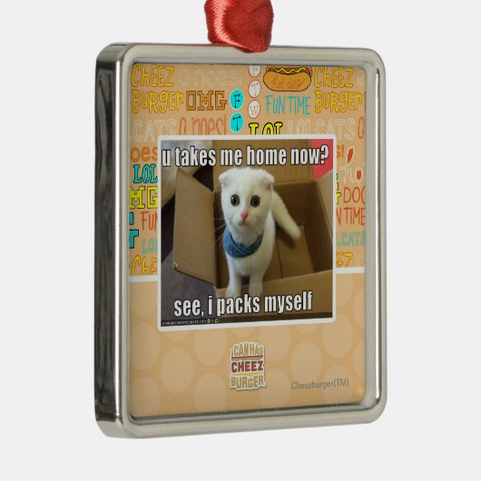 Uは家私を今取りますか。 メタルオーナメント (右)