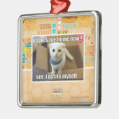 Uは家私を今取りますか。 メタルオーナメント (左)