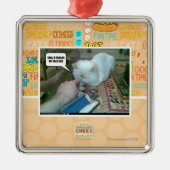 Uは私の顔を押しました! メタルオーナメント (正面)