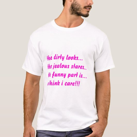 uは私を気になります!考えます!! tシャツ (正面)