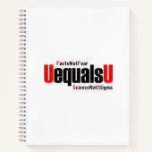 UはUに等しい – HIVは検出できない – 科学はスティグマではない ノートブック (正面)