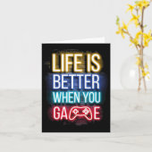 UゲームコントローラのビデオゲームGaminの場合の方が良い カード (黄色い花)