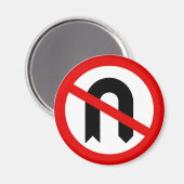 Uターンなし マグネット (正面/裏面)