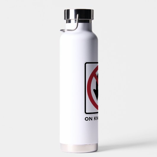 Uターンのナレッジトランスポーティングサインユーモア ウォーターボトル (右面)