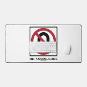 Uターンのナレッジトランスポーティングサインユーモア デスクマット (キーボード&マウス)