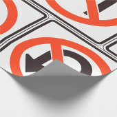 Uターン標識トラフィック安全道路記号 ラッピングペーパー