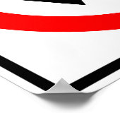 Uターン高速道路標識なし ポスター (角)