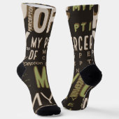 Uチューブソックスの認識ブラウン/グリーン ソックス (傾斜あり)