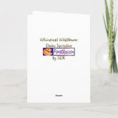 Uピックカラー/ワイルドフラワーお洒落デイジーの散布 カード (裏面)