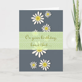 Uピックカラー/ワイルドフラワーお洒落デイジーの散布 カード