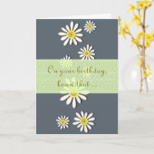 Uピックカラー/ワイルドフラワーお洒落デイジーの散布 カード (黄色い花)