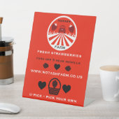 Uピックストロベリーファームプロモーション 台座サイン (インサイチュ)