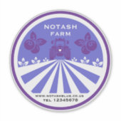 Uピックブルーベリーファームプロモーション シール (正面)