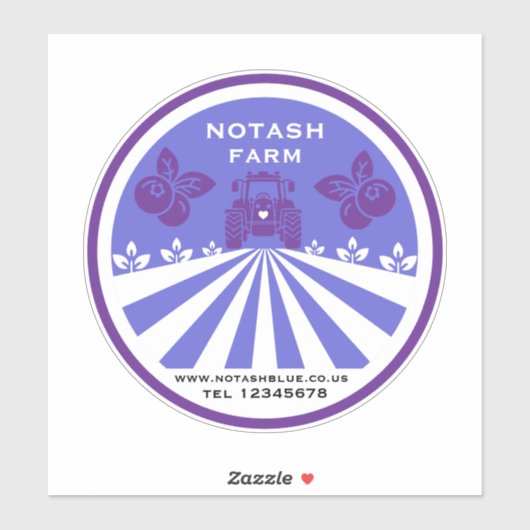 Uピックブルーベリーファームプロモーション シール (シート)