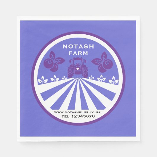 Uピックブルーベリーファームプロモーション スタンダードランチョンナプキン (正面)