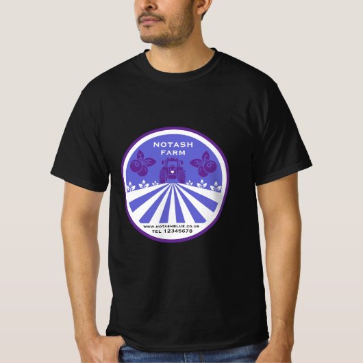 Uピックブルーベリーファームプロモーション Tシャツ (正面)