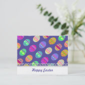 U一突きのラインストーンが付いている色によって幻惑させるイースターエッグ シーズンポストカード (スタンド正面)