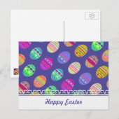 U一突きのラインストーンが付いている色によって幻惑させるイースターエッグ シーズンポストカード (正面/裏面)