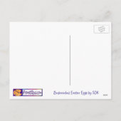 U一突きのラインストーンが付いている色によって幻惑させるイースターエッグ シーズンポストカード (裏面)