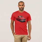 U一突き色の腰が強く古い積み込みのTシャツ Tシャツ (正面フル)