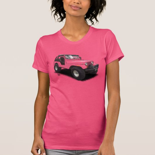 U一突き色のTシャツの色4の荷車引き Tシャツ (正面)