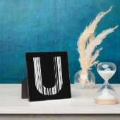 U字バーコードイニシャルバーコードパターン フォトプラーク (インサイチュ)