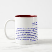 !!!U独立宣言の作成 ツートーンマグカップ (左)