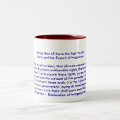 !!!U独立宣言の作成 ツートーンマグカップ (中央)