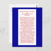 !!!U独立宣言の作成 ポストカード (正面/裏面)