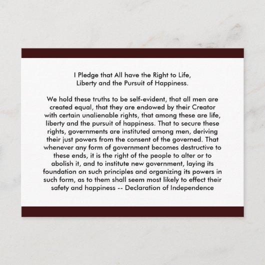 !!!U独立宣言の作成 ポストカード (正面)