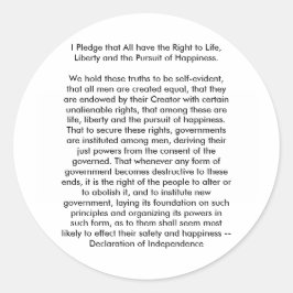 !!!U独立宣言の作成 ラウンドシール