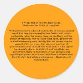 !!!U独立宣言の作成 ラウンドシール