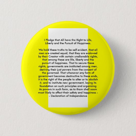 !!!U独立宣言の作成 缶バッジ (正面)