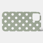U選択背景色水玉模様白 Case-Mate iPhoneケース (裏面 (横))