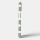 U選択背景色水玉模様白 Case-Mate iPhoneケース (裏面 / 右)