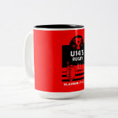 U14ジュニアラグビー選手 ツートーンマグカップ (正面左)