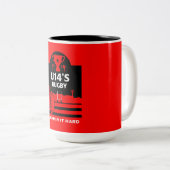 U14ジュニアラグビー選手 ツートーンマグカップ (正面右)