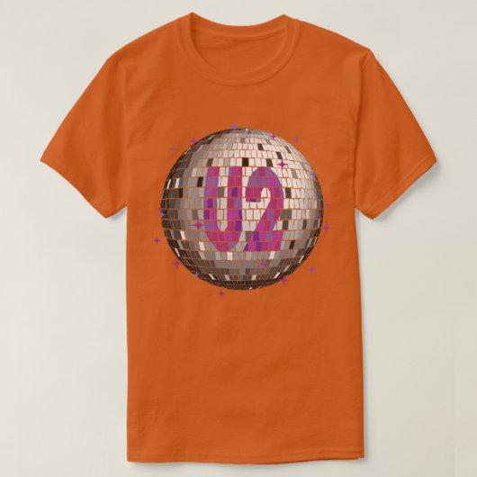 U2ディスコボール紫外線 Tシャツ (デザイン正面)