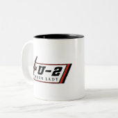 U2ドラゴンレディスパイ飛行機 ツートーンマグカップ (正面左)