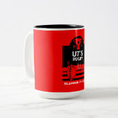 U7sジュニアラグビー選手 ツートーンマグカップ (正面左)