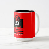 U7sジュニアラグビー選手 ツートーンマグカップ (正面右)