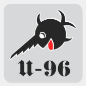 U96 Swordfish Stickers スクエアシール (正面)