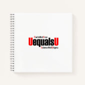 U は U - HIV 検出不可 - 科学で偏見を払拭 ノートブック (正面)