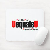 U は U - HIV 検出不可 - 科学で偏見を払拭 マウスパッド (マウス)