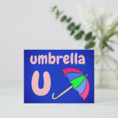 u – アンブレラフラッシュカード ポストカード (スタンド正面)