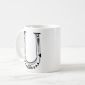 「U」コーヒーマグ コーヒーマグカップ (正面左)