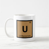 U - 功利主義 哲学 化学 シンボル コーヒーマグカップ (左)