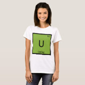 U -化学周期表の記号はである何Updog Tシャツ (正面フル)
