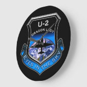U-2スパイ飛行機 ラージ壁時計 (傾斜)