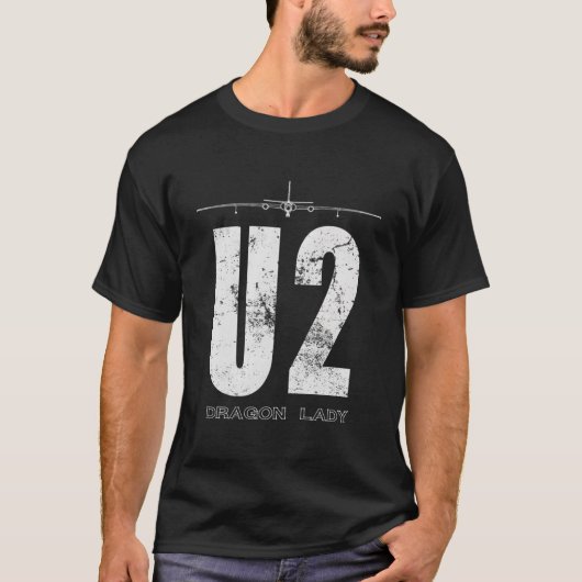 U-2ドラゴンレディースパイ飛行機 Tシャツ (正面)